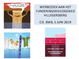 WERBEZOEK AAN HET FUNDERINGSRISICOGEBIED HILLEGERSBERG CIE BWB 5