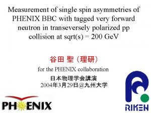 Measurement of single spin asymmetries of PHENIX BBC
