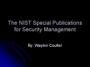 Nist 800-14