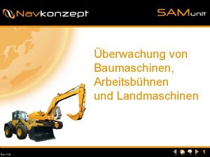 berwachung von Baumaschinen Arbeitsbhnen und Landmaschinen Rev 1110