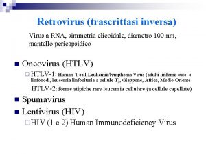 Trascrittasi inversa retrovirus