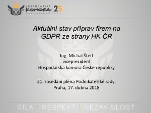 Aktuln stav pprav firem na GDPR ze strany