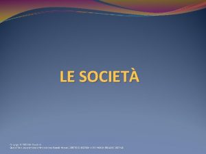 LE SOCIET SOCIET un contratto accordo vincolante per