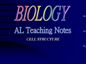 CELL STRUCTURE Cell Structure Cell wall Cell membrane