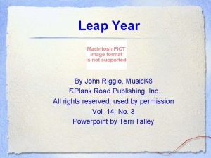 Leap Year By John Riggio Music K 8