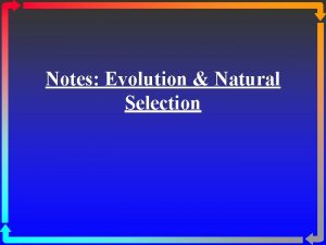 Notes Evolution Natural Selection Charles Darwin His father