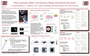 When Uncertainty Matters The Selection of Rapid GoalDirected