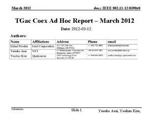 March 2012 doc IEEE 802 11 120390 r