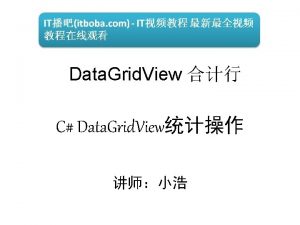 Data Grid View C Data Grid View