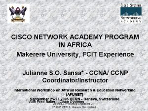 Ccna makerere university