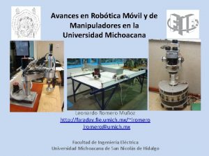 Avances en Robtica Mvil y de Manipuladores en