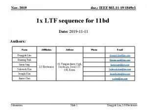 Nov 2019 doc IEEE 802 11 191849 r