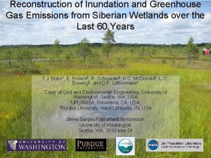 Reconstruction of Inundation and Greenhouse Gas Emissions from