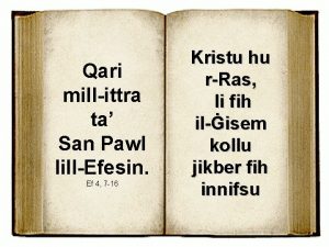 Qari millittra ta San Pawl lillEfesin Ef 4