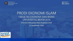 Mata kuliah ekonomi islam ub