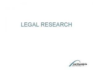 Practical legal research report example