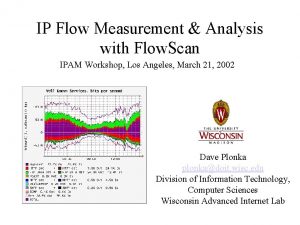 IP Flow Measurement Analysis with Flow Scan IPAM