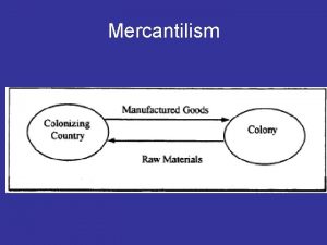 Mercantilism theory