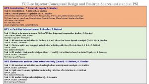 FCCee Injector Conceptual Design and Positron Source test