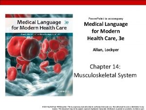 Power Point to accompany Medical Language for Modern