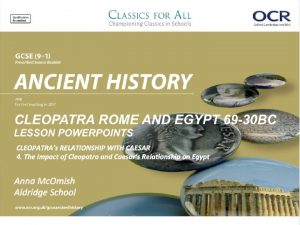 June 2021 The impact of Cleopatra and Caesars