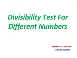 Divisibility test for 14