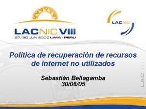 Poltica de recuperacin de recursos de internet no