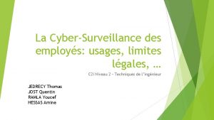 La CyberSurveillance des employs usages limites lgales C