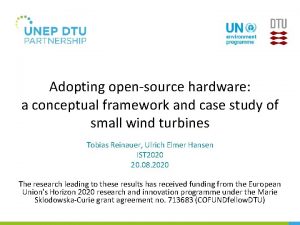Adopting opensource hardware a conceptual framework and case