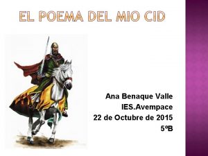 Ana Benaque Valle IES Avempace 22 de Octubre