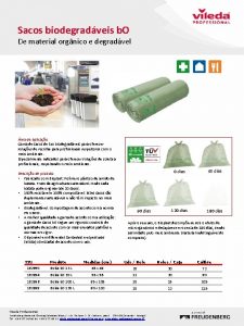 Sacos biodegradveis b O De material orgnico e