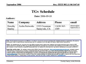 September 2006 doc IEEE 802 11 061447 r