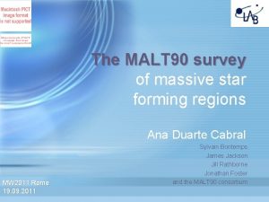 The MALT 90 survey of massive star forming