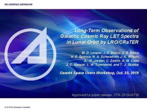 LongTerm Observations of Galactic Cosmic Ray LET Spectra