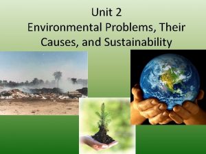 Unit 2 Environmental Problems Their Causes and Sustainability