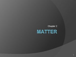 Chapter 2 matter section 1 classifying matter answer key