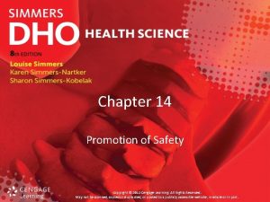 Chapter 14 promotion of safety
