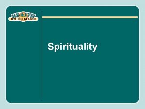 Difference between spirituality and religion