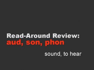 ReadAround Review aud son phon sound to hear