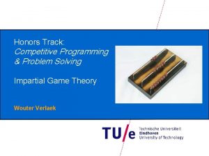 Honors Track Competitive Programming Problem Solving Impartial Game