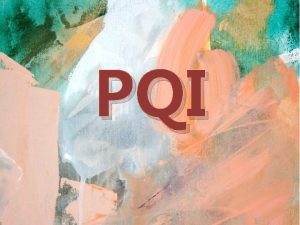 PQI What is PQI o We love our