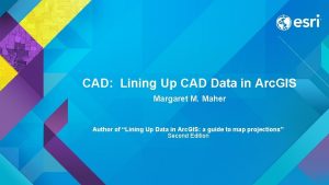 CAD Lining Up CAD Data in Arc GIS