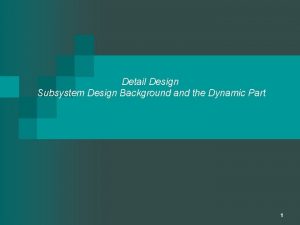 System subsystem design description