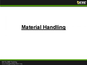 Material Handling Material Handling Material handling equipment all