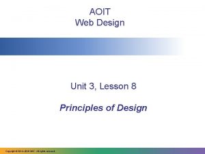 8 principles of web design