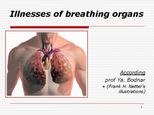 Illnesses of breathing organs According prof Ya Bodnar