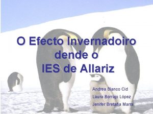 O Efecto Invernadoiro dende o IES de Allariz