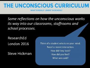 Some reflections on how the unconscious works its