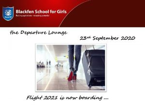 the Departure Lounge 23 rd September 2020 Flight