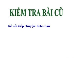 K ni tip chuyn Kho bu K chuyn